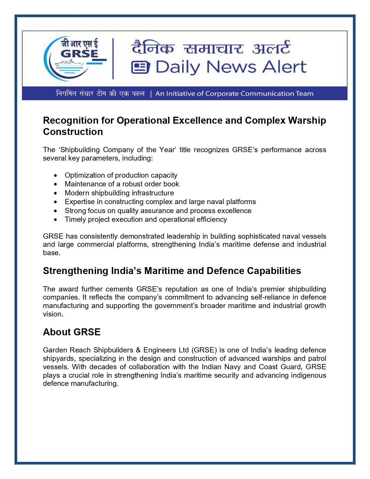  Press Coverage: 02 MAR 26: TIMES OF INDIA 